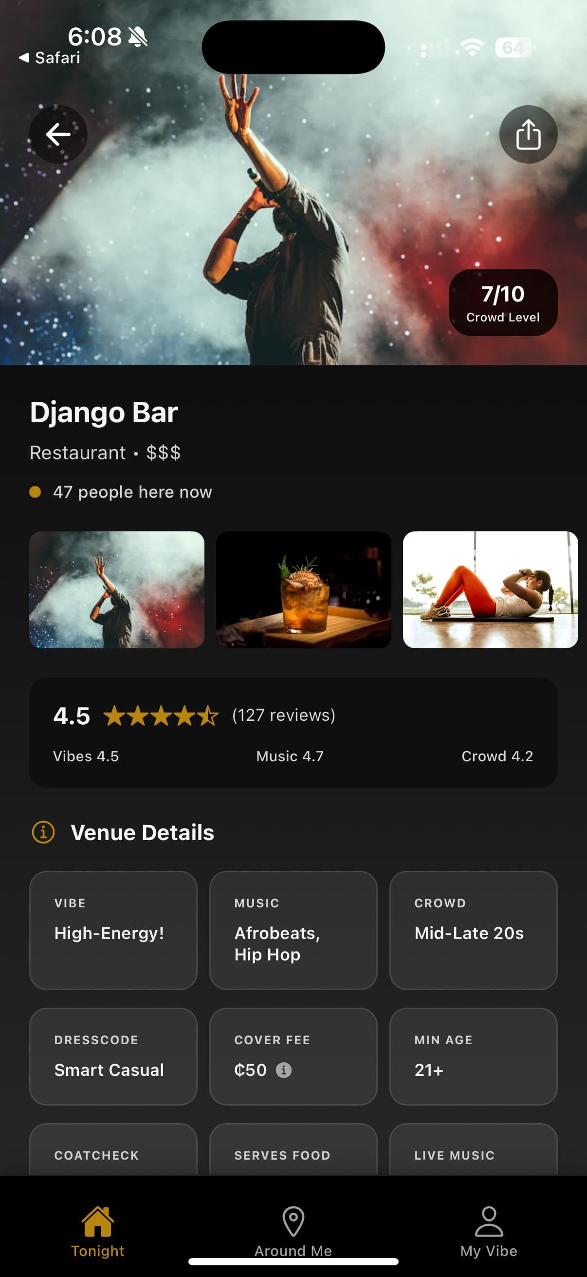 Accraaa App Home Screen